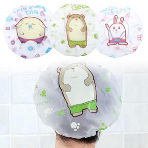 Cartoon Print Shower Cap